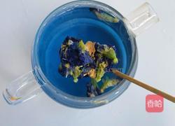 蝶豆花冻撞豆乳的做法图解3