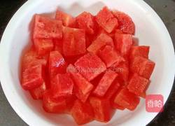 西瓜冰粉西米露的做法图解1