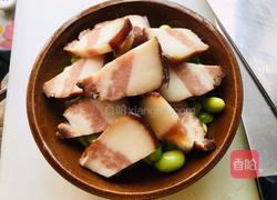 豆豉毛豆蒸腊肉的做法图解2