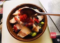 豆豉毛豆蒸腊肉的做法图解4