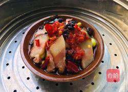 豆豉毛豆蒸腊肉的做法图解9