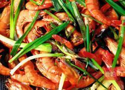 （无水版）香葱白灼草虾的做法图解6