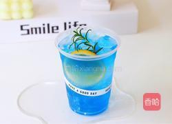 蓝色海洋气泡饮的做法图解13