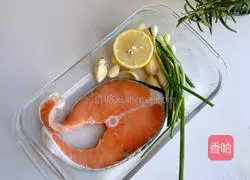 Illustration of how to make grilled salmon 1