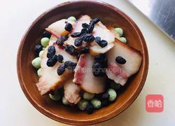 腊肉蒸豌豆的做法图解2
