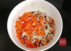 香菇胡萝卜蒸肉饼的做法图解9