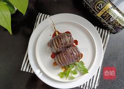 茄子夹杏鲍菇的做法图解6