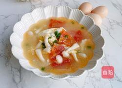 番茄海鲜菇汤的做法图解15