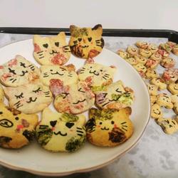 小花猫卡通曲奇饼干的做法[图]
