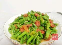 腊肠炒豆角的做法图解8