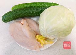 低脂低卡~包菜鸡丝卷的做法图解1