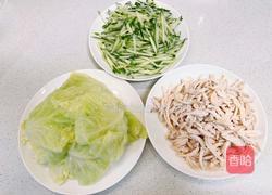 低脂低卡~包菜鸡丝卷的做法图解4