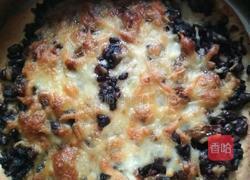 红豆葡萄干芝士披萨的做法图解10
