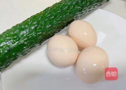 低脂低卡~黄瓜炒鸡蛋的做法图解1