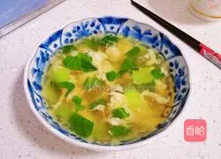 Illustration of how to make rapeseed and egg soup 9