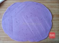 紫薯双色花卷的做法图解5