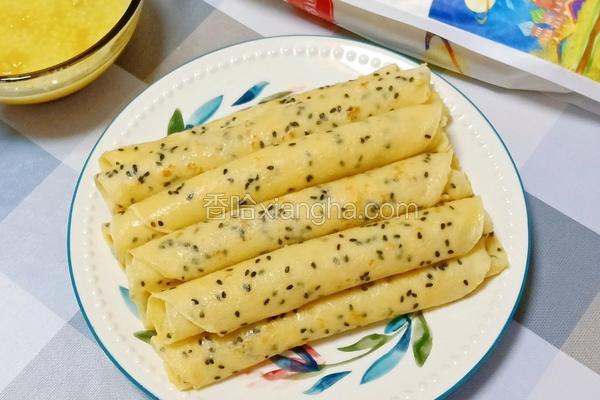 芝麻牛奶鸡蛋饼