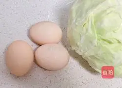 Fat reduction meal~Illustration of how to make egg cabbage cake 1