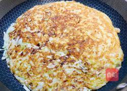 减脂餐～鸡蛋包菜饼的做法图解6