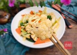 西芹胡萝卜拌菜花的做法图解12
