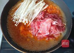 番茄金针菇肥牛的做法图解5