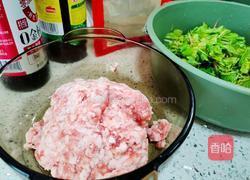 萝卜苗肉馅的做法图解3
