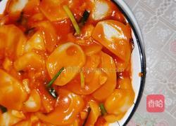 呷哺番茄酱炒年糕的做法图解11