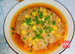 胡萝卜玉米蒸肉饼的做法图解1