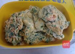 农场鸡蛋荠菜虾仁饼的做法图解14