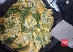 农场鸡蛋荠菜虾仁饼的做法图解10