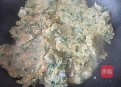 农场鸡蛋荠菜虾仁饼的做法图解11