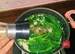 肉沫菠菜鸡蛋汤的做法图解11