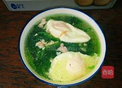 肉沫菠菜鸡蛋汤的做法图解13