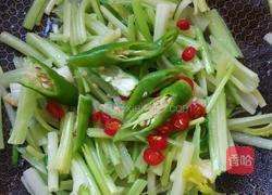 芹菜炒肚丝的做法图解4