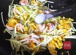 虾仁韭黄炒蛋的做法图解5