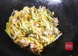 虾仁韭黄炒蛋的做法图解6