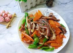 胡萝卜炒肚丝