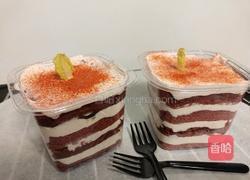 红丝绒草莓奶油蛋糕盒子的做法图解15