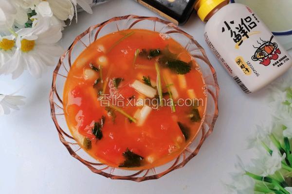 西红柿海鲜菇汤