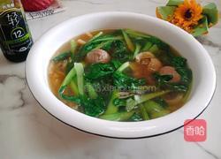 鸡毛菜粉丝皮肚汤的做法图解6