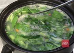 青菜虾皮小米粥的做法图解7