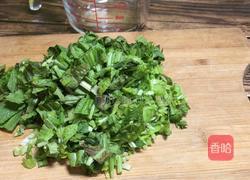 芥菜苗鸡蛋饼的做法图解2