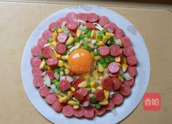 手抓饼鸡蛋披萨的做法图解7