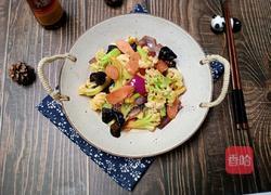 花菜炒香肠的做法图解13