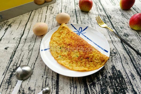 无粉的金针菇鸡蛋饼