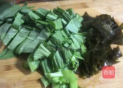青菜海带小米粥的做法图解2