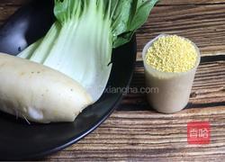 萝卜白菜粥的做法图解1