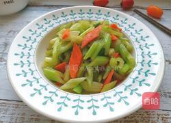 芹菜炒胡萝卜的做法图解10