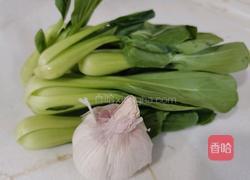 猪油渣炒小棠菜的做法图解1