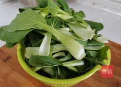 猪油渣炒小棠菜的做法图解4